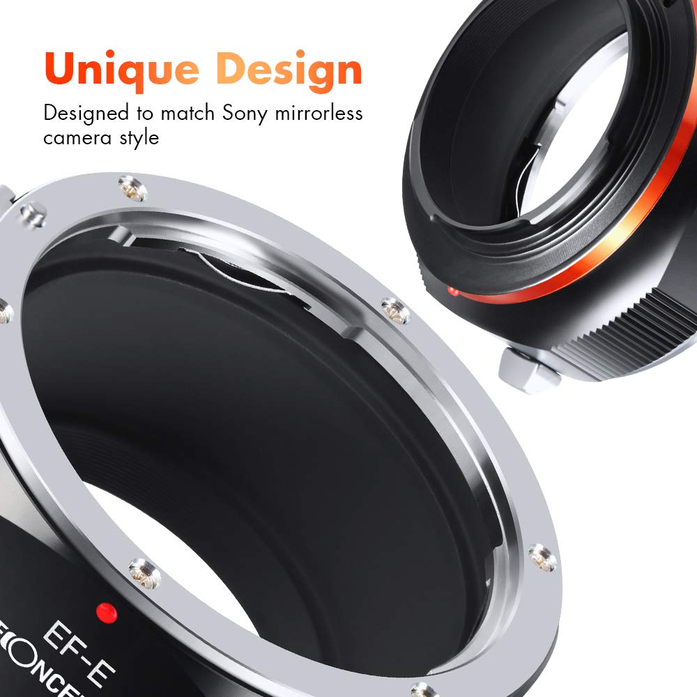 Amazon.com : K&F CONCEPT EF EF-S Lens to NEX Adapter Plus, Manual